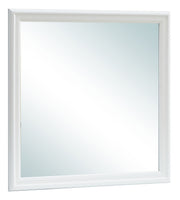 Elegant traditional wall mirror from Glory Furniture, rectangular with a classic wooden frame suitable for any space.