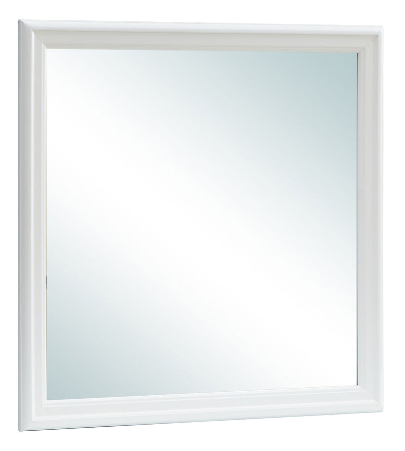 Elegant traditional wall mirror from Glory Furniture, rectangular with a classic wooden frame suitable for any space.