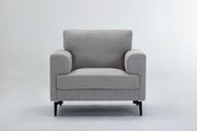 Kyrene - Chair - Light Gray Linen - R&R Furniture Gallery (Fountain Valley, CA)