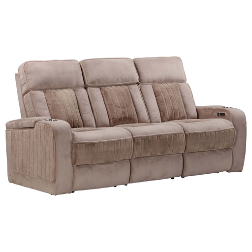 Equinox - Power Reclining Sofa With Drop Down Table - R&R Furniture Gallery (Fountain Valley, CA)