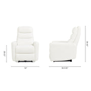 Bloomy - High Back Power Recliner Motion Chair - Chiffon White - R&R Furniture Gallery (Fountain Valley, CA)