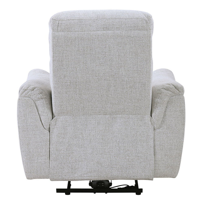 Eastre - Power Motion Recliner With USB Port - Beige Chenille - R&R Furniture Gallery (Fountain Valley, CA)