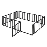 Metal Floor Bed Frame With Fence And Door - R&R Furniture Gallery (Fountain Valley, CA)