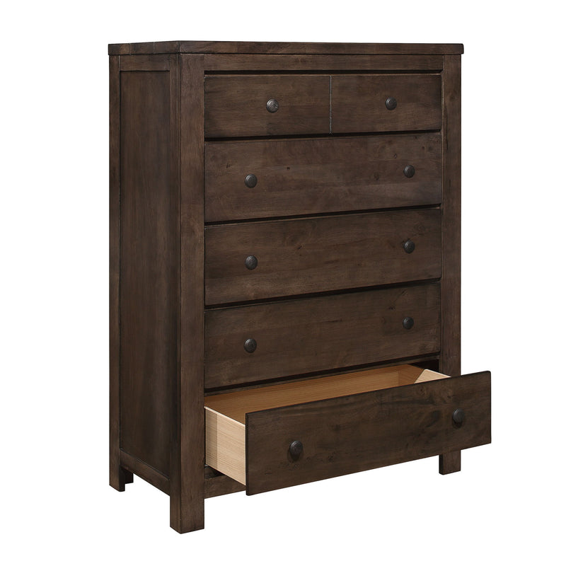 5 Drawer Chest, 1 Piece - Brown - R&R Furniture Gallery (Fountain Valley, CA)