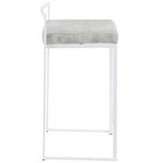 Lumi Source Fuji contemporary stackable counter stool set with sleek, simple design and modern finish, perfect for kitchen or bar area.
