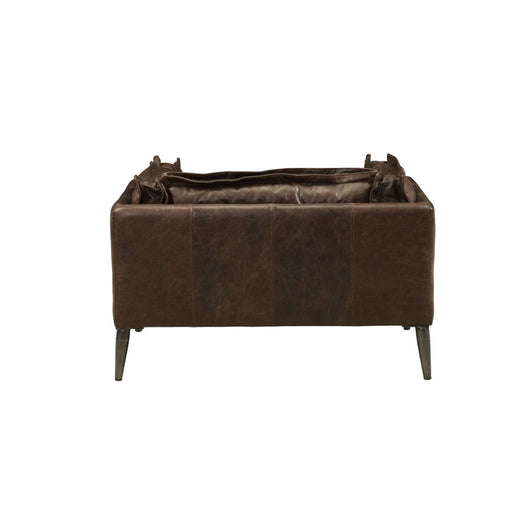 Porchester - Chair - Distress Chocolate Top Grain Leather - R&R Furniture Gallery (Fountain Valley, CA)