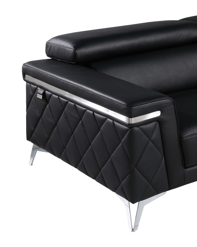 1140 - Top Grain Italian Leather Sofa - R&R Furniture Gallery (Fountain Valley, CA)