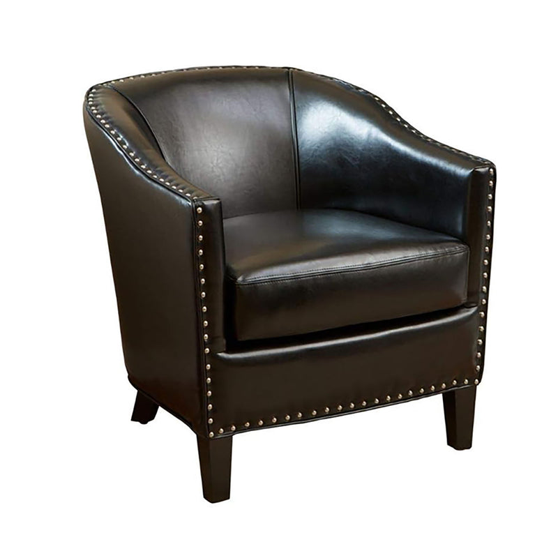 Enigmatica - Upholstered Club Chair With Nailhead Trim - R&R Furniture Gallery (Fountain Valley, CA)