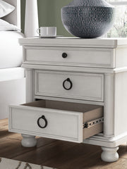 Rowlenstown - Three Drawer Night Stand - R&R Furniture Gallery (Fountain Valley, CA)