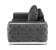 1051 - Contemporary Velvet Loveseat - R&R Furniture Gallery (Fountain Valley, CA)