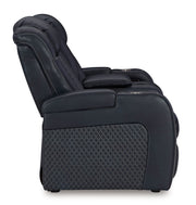 Fyne-dyme - Power Reclining Loveseat With Console/Adj Hdrst - R&R Furniture Gallery (Fountain Valley, CA)