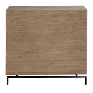 Millard - Curved 4 Drawer Chest - Woodtone