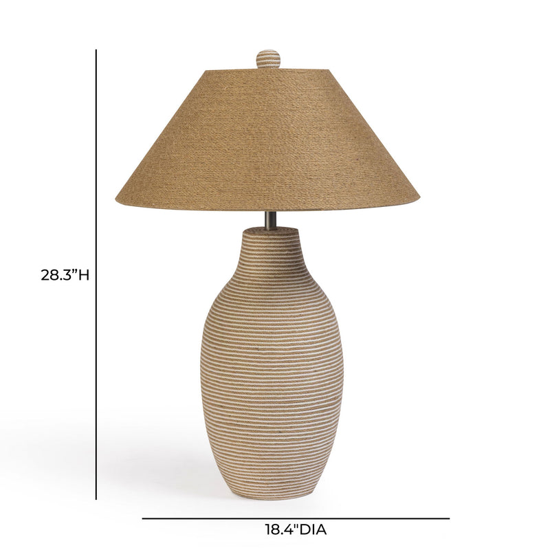 Tanga - Jute And Cotton Table Lamp - Natural - R&R Furniture Gallery (Fountain Valley, CA)