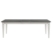 Katia - Dining Table With Leaf - Rustic Gray & Weathered White - R&R Furniture Gallery (Fountain Valley, CA)