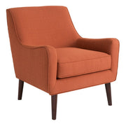 Accent Chair Upholstered With Legs - Burnt Orange - R&R Furniture Gallery (Fountain Valley, CA)