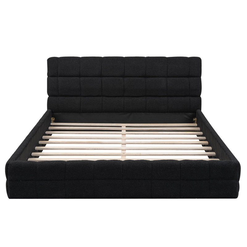 Upholstered Platform Bed With Headboard - R&R Furniture Gallery (Fountain Valley, CA)