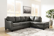 Valderno - 2-Piece Sectional With Raf Corner Chaise - Fog - R&R Furniture Gallery (Fountain Valley, CA)