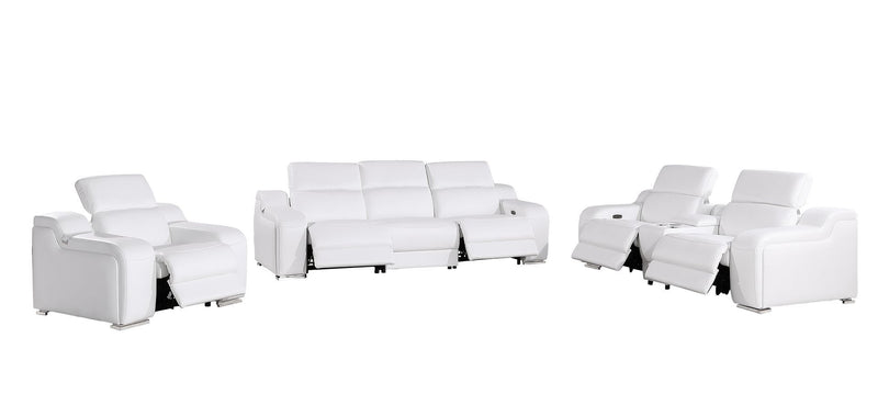 1116 - 7-Piece Modular Power Reclining Sofa, Loveseat & Chair Set In With 5 Power Recliners & Power Headrests
