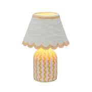 Blum - Scalloped Cotton Mache Table Lamp - R&R Furniture Gallery (Fountain Valley, CA)