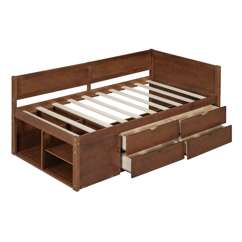 Daybed With Drawers And Shelves - R&R Furniture Gallery (Fountain Valley, CA)