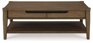 Roanhowe - Rectangular Cocktail Table - Brown - R&R Furniture Gallery (Fountain Valley, CA)
