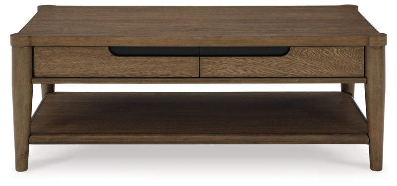 Roanhowe - Rectangular Cocktail Table - Brown - R&R Furniture Gallery (Fountain Valley, CA)