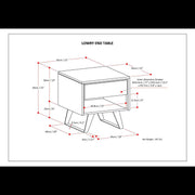 Lowry - Handcrafted End Table - R&R Furniture Gallery (Fountain Valley, CA)