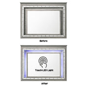 Antares - Mirror With LED - Light Gray Oak - R&R Furniture Gallery (Fountain Valley, CA)