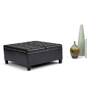 Harrison - Coffee Table Storage Ottoman - Tanners Brown - R&R Furniture Gallery (Fountain Valley, CA)