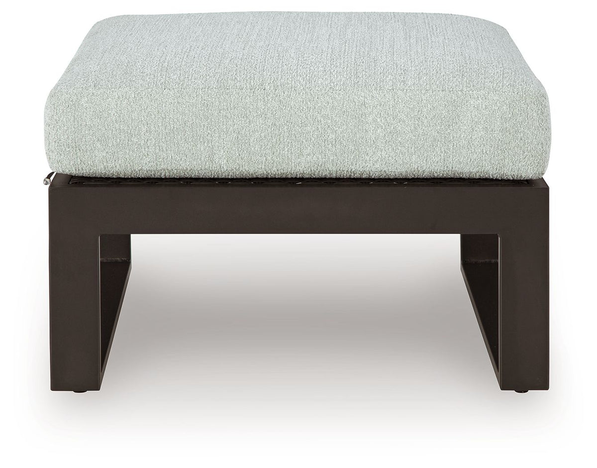 Beachloft - Ottoman With Cushion - Black / Gray - R&R Furniture Gallery (Fountain Valley, CA)