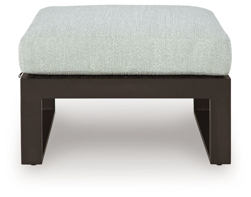 Beachloft - Ottoman With Cushion - Black / Gray - R&R Furniture Gallery (Fountain Valley, CA)