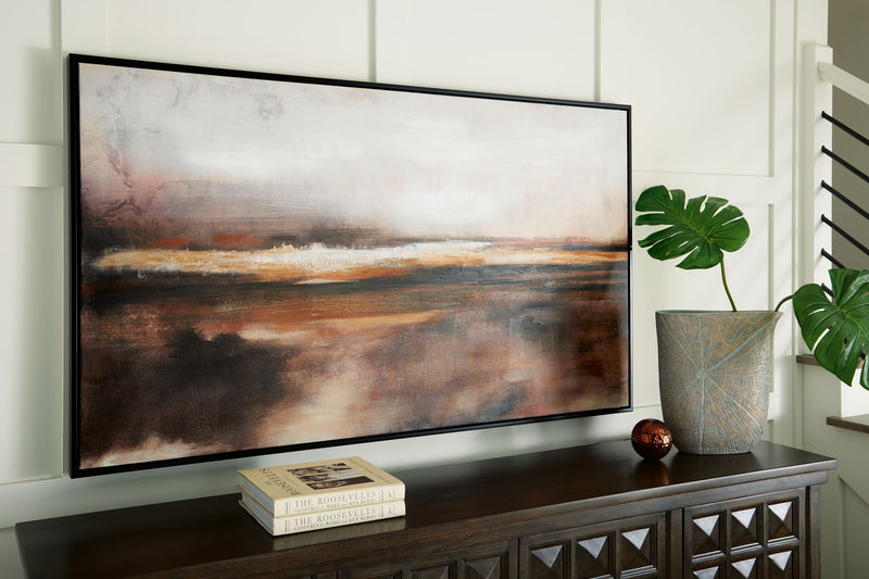 Drewland - Wall Art - Black / Brown / Orange - R&R Furniture Gallery (Fountain Valley, CA)