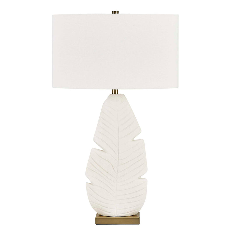 Palm Leaf - Table Lamp - White