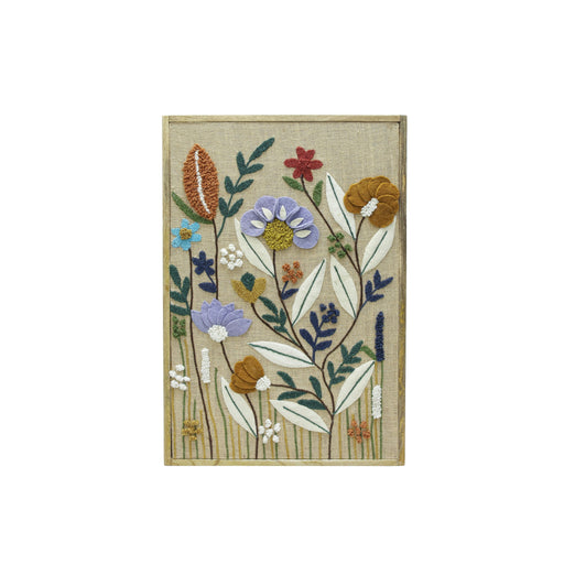 TOV Furniture Muro "Sprout" embroidered wall art with botanical design, ideal for modern wall decor and home interior accents.