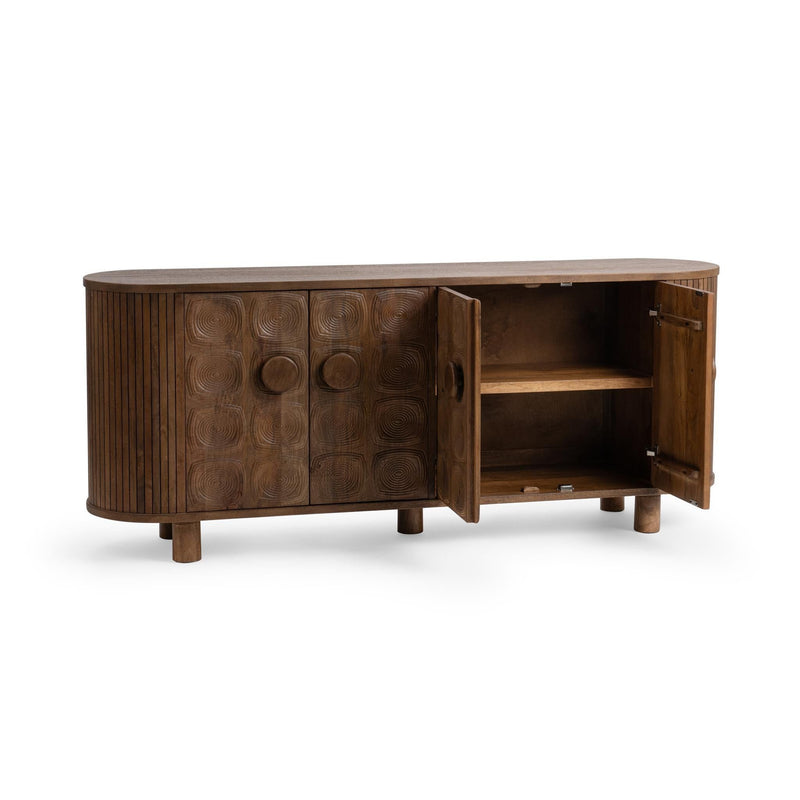 Lyle - 4 Dorr Cabinet - Artisan Brown - R&R Furniture Gallery (Fountain Valley, CA)