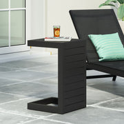 Aluminum Outdoor C - Shaped Side Table For Patio - R&R Furniture Gallery (Fountain Valley, CA)