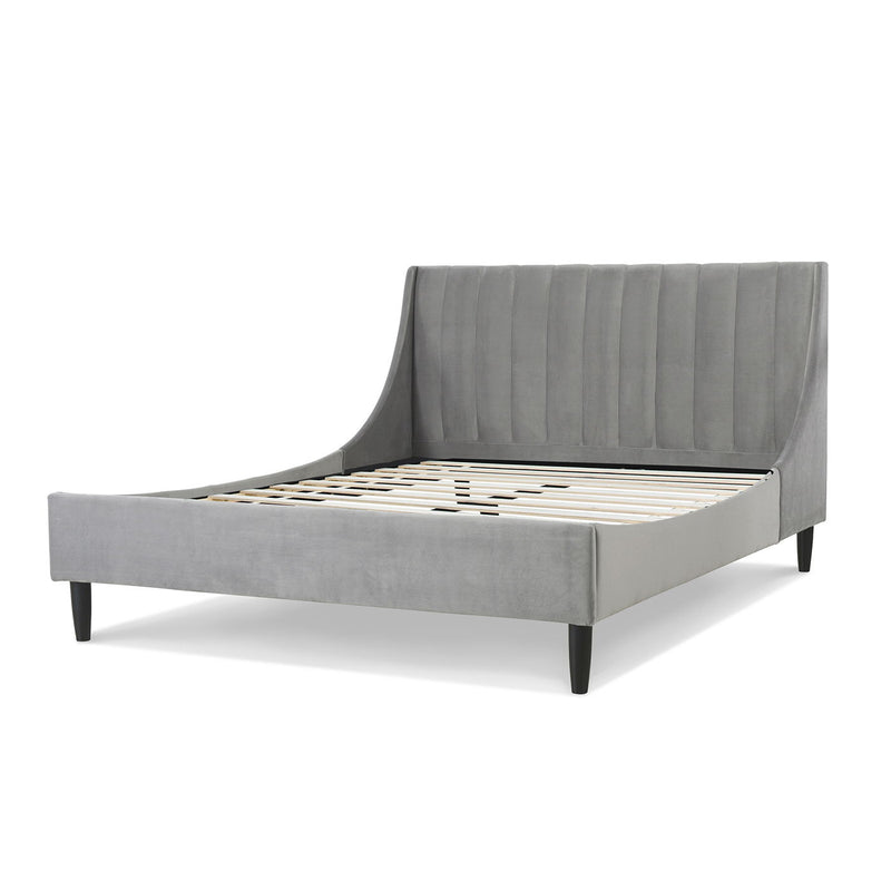 Aspen - Vertical Tufted Modern Headboard Platform Bed Set - R&R Furniture Gallery (Fountain Valley, CA)