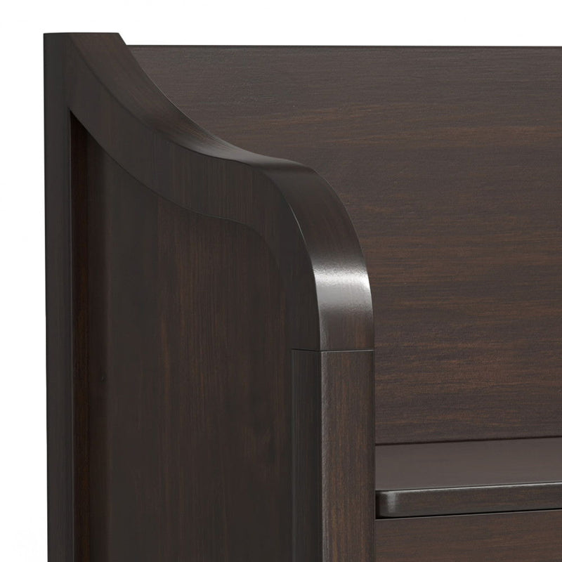 Connaught - Entryway Storage Bench With Shelf - Chestnut - R&R Furniture Gallery (Fountain Valley, CA)