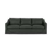 Classic Home Kipton upholstered stationary sofa with plush fabric and cushioned armrests in a modern living space.