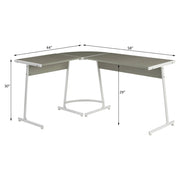 Carver - Computer Desk - Gray & White - R&R Furniture Gallery (Fountain Valley, CA)