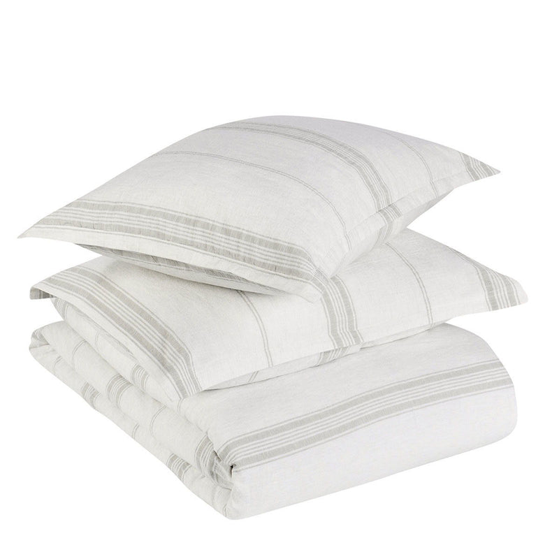 Jayson - Linen Cashmere 3 Piece Duvet Set - R&R Furniture Gallery (Fountain Valley, CA)