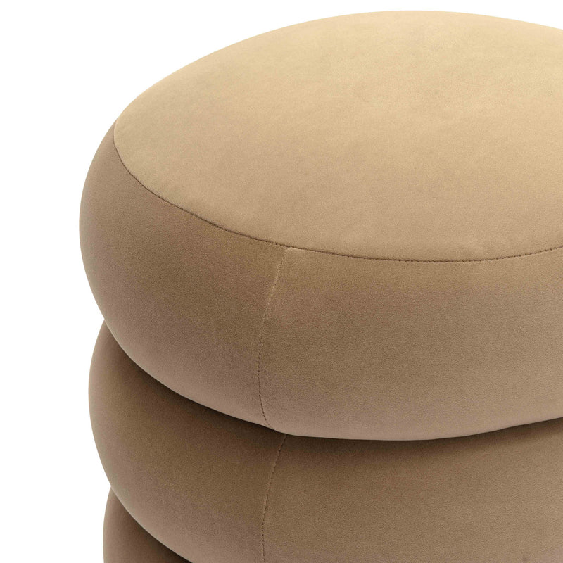 Stefanie - Velvet Ottoman - R&R Furniture Gallery (Fountain Valley, CA)
