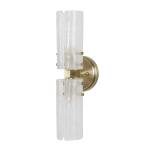 Mistie - 2 Light Glass Sconce - Bronze
