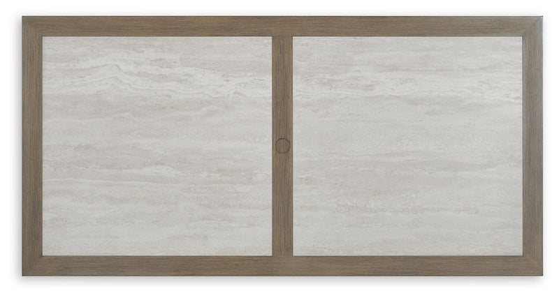 Rainier Ranch - Rectangle Dining Table With Umbrella Option - Brown / Beige - R&R Furniture Gallery (Fountain Valley, CA)