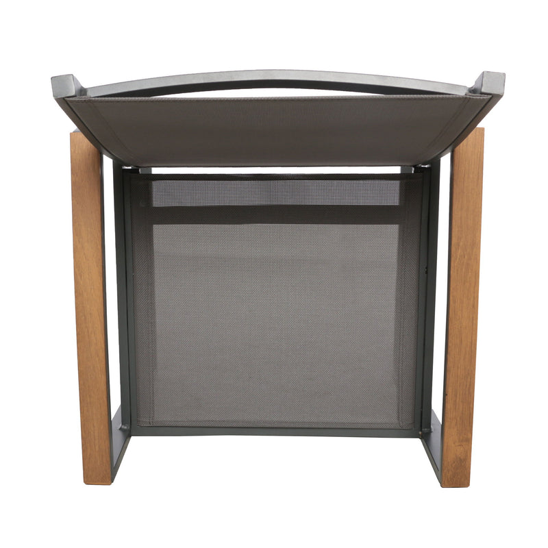 Aresha - Metal Outdoor Dining Armchair (Set of 2) - Gray - R&R Furniture Gallery (Fountain Valley, CA)