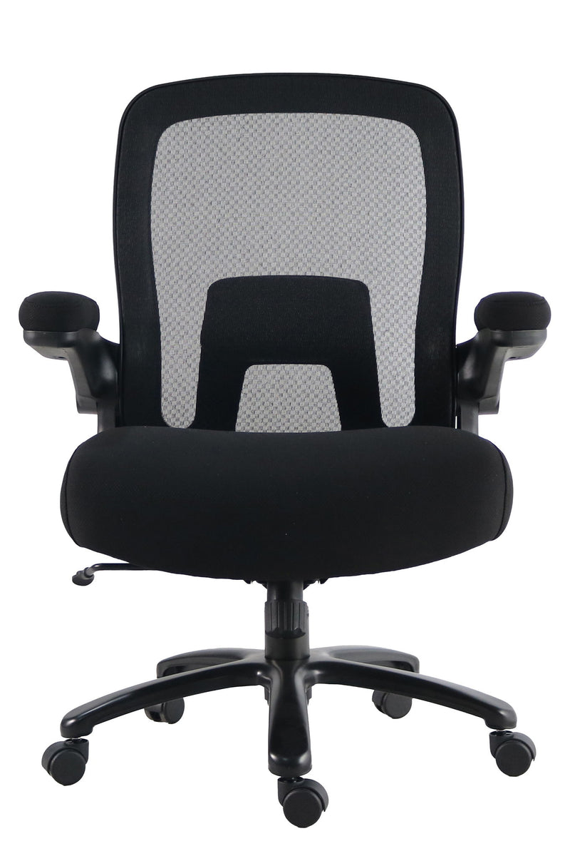 Dc - Mesh Desk Chair Big Man 500 Lb Lumbar - Black - R&R Furniture Gallery (Fountain Valley, CA)