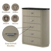 Travonte - Chest - Gray / Beige - R&R Furniture Gallery (Fountain Valley, CA)