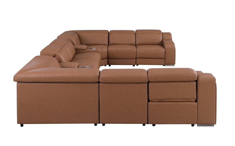1116 - 10-Piece U-Shaped Sectional Sofa In With 4 Power Recliners & Power Headrests