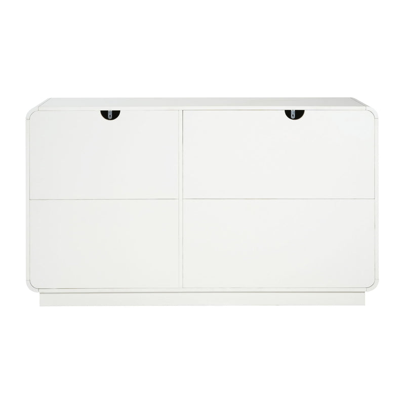 Sideboard, Wide Storage With 2 Doors And 3 Drawers - R&R Furniture Gallery (Fountain Valley, CA)