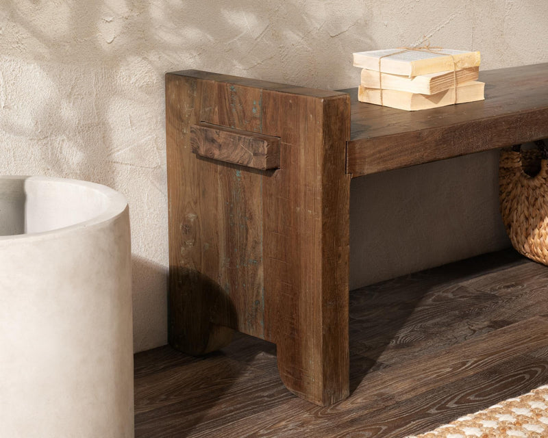 Marsa - Wood Bench - Natural - R&R Furniture Gallery (Fountain Valley, CA)